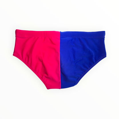 Bannanna Circo Clásico Hombres Brasileño Trajes De Bañ] (Sunga) - Azul/Rosa