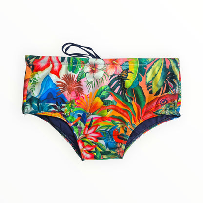 Blue Man Floresta Tradicional Brasileño Trajes De Baño (Sunga) - Estampado Chica