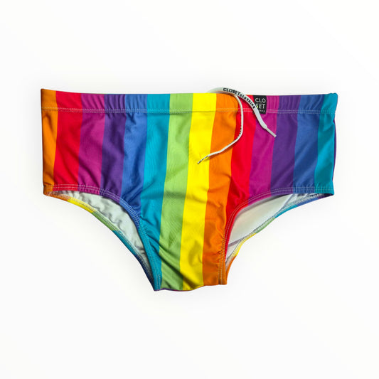 Closet Pride Clásico Hombres Brasileño Trajes De Baño (Sunga) - Listrado Grande