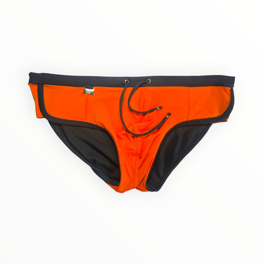 Exodia Golfo Slim Hombres Brasileño Trajes De Baño (Sunga) - Naranja Grande
