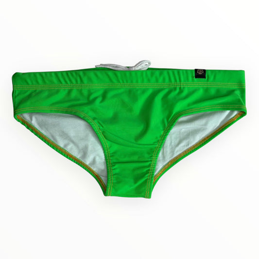 Prince Rio Slim Hombres Brasileño Trajes De Baño (Sunga) - Verde Grande
