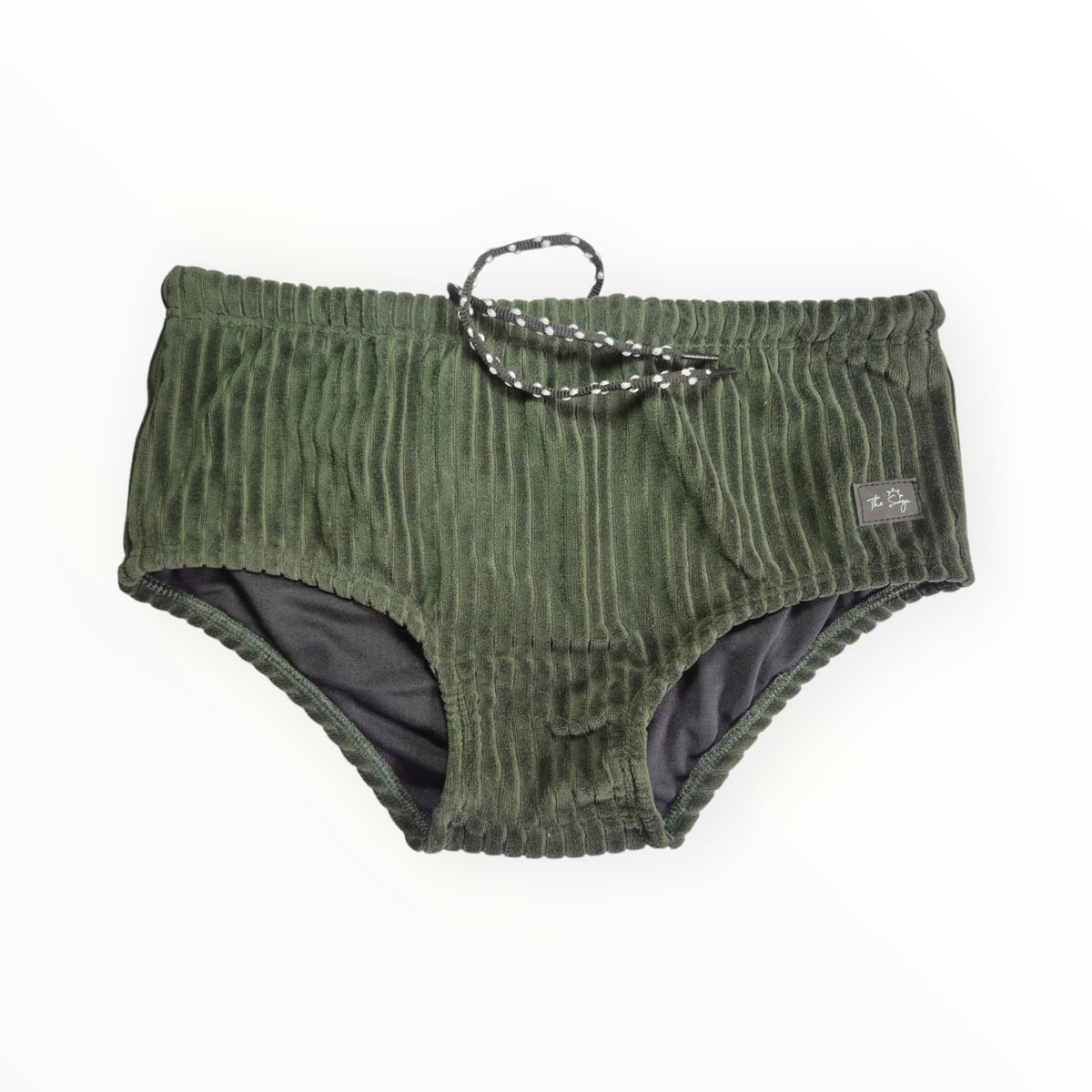 The Sunga Floresta Tradicional Hombres Brasileño Trajes De Baño] (Sunga) - Verde Musgo Medio